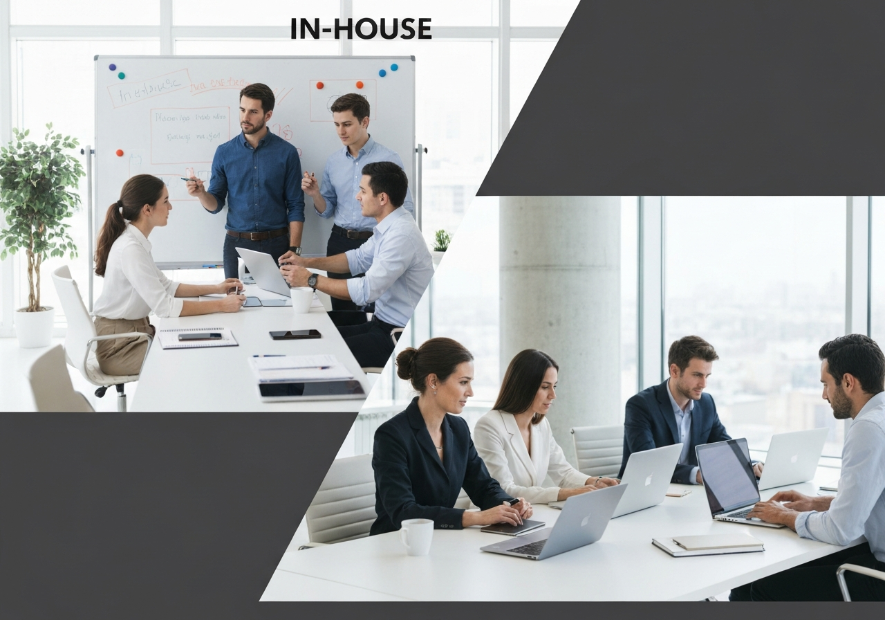 healthcare agency vs in-house