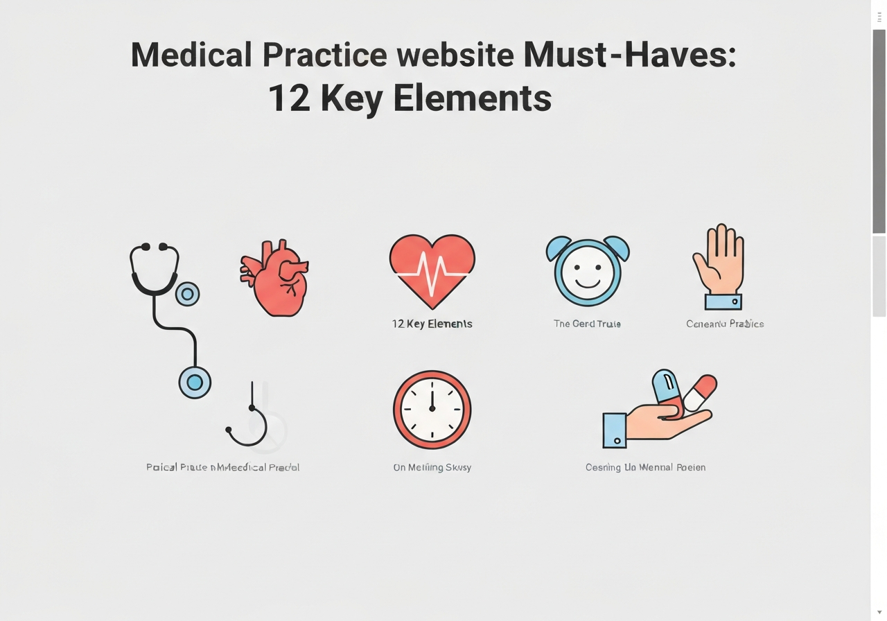 medical practice website elements