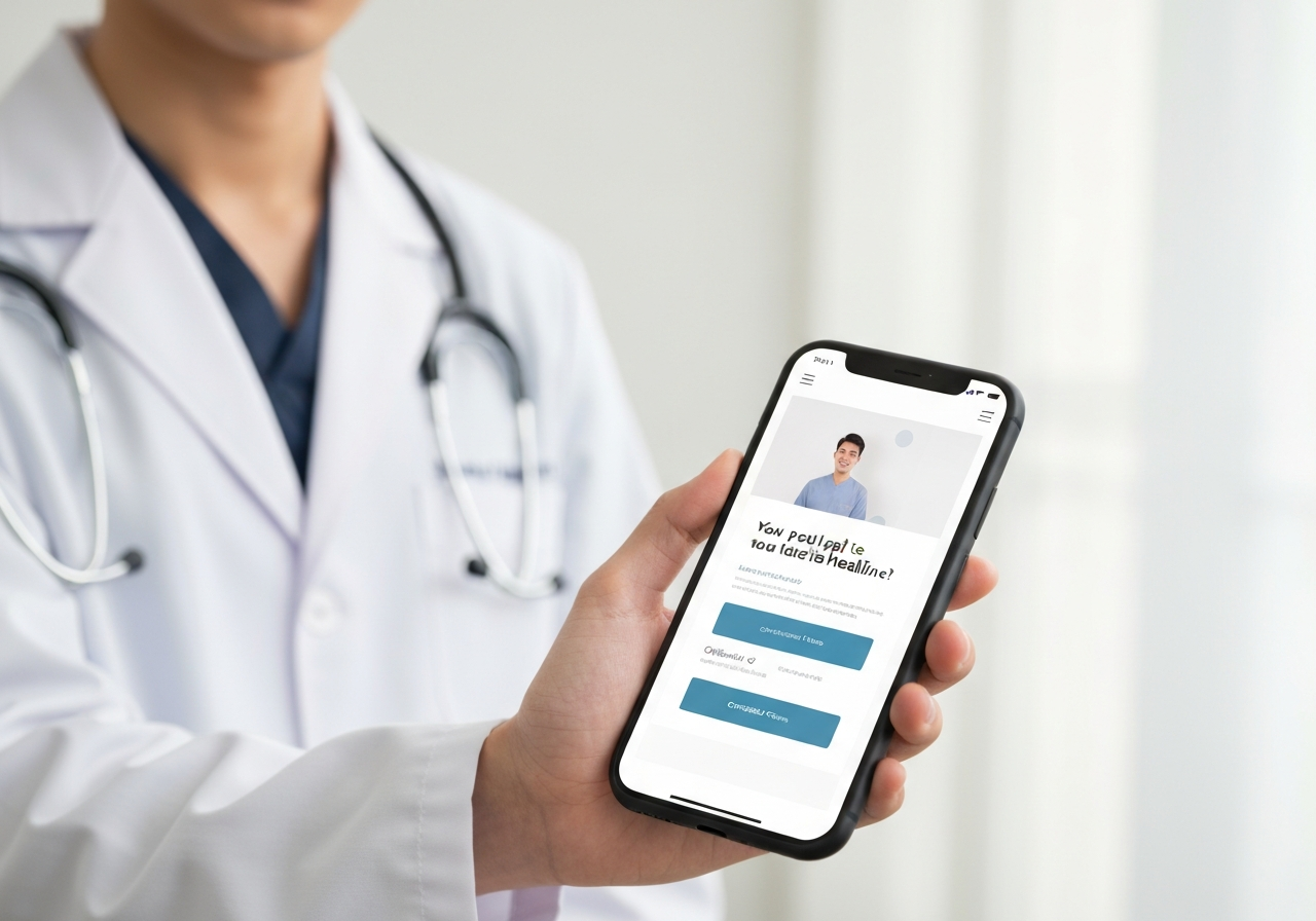 medical ad landing page