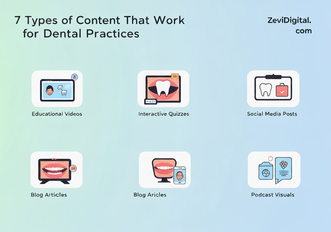 dental content marketing types